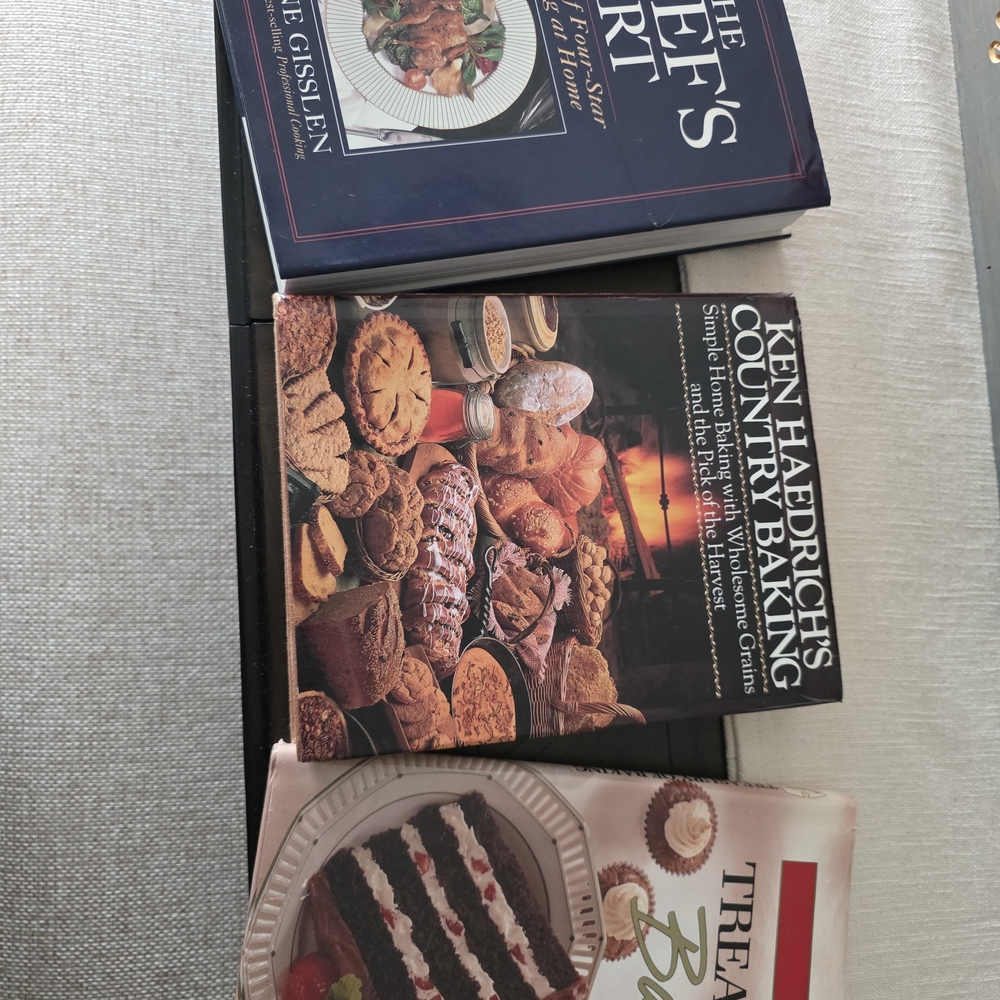 The Chef's Art Cookbook, Country Baking, Dessert  Cookbook Set